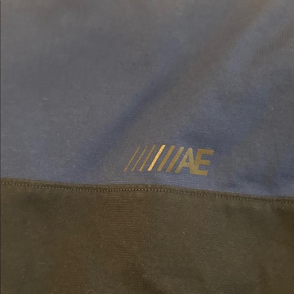 American Eagle Outfitters Blue and Black Hoodie Medium, With Pockets - Picture 5 of 5